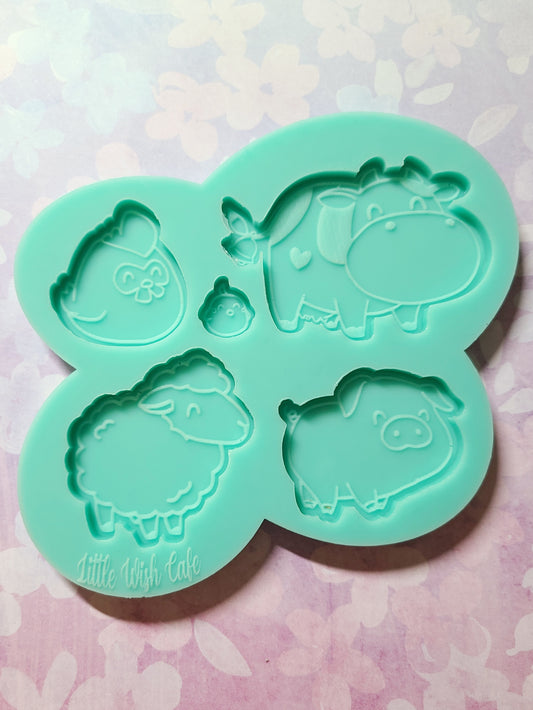 LWC Farm Animals Silicone Mold